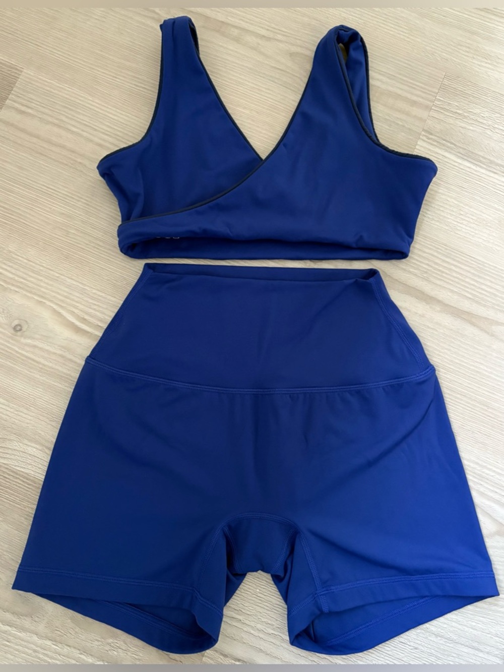 SET Active Contrast Wrap Bra And Shorts